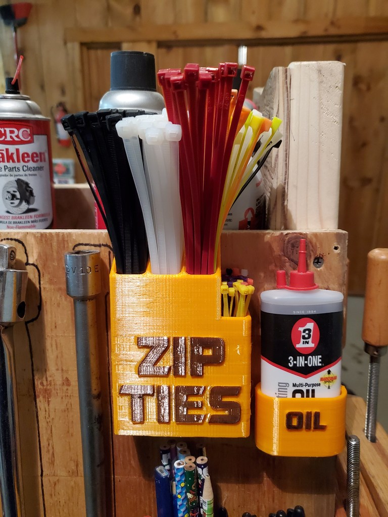 Zip Tie Wall Mounted Holder