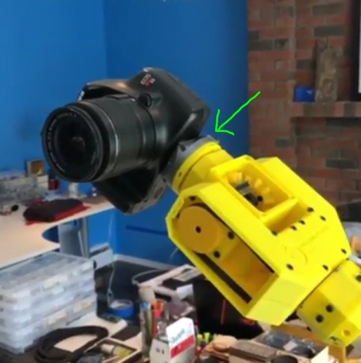 Camera quick mount for Sixi Robot Arm