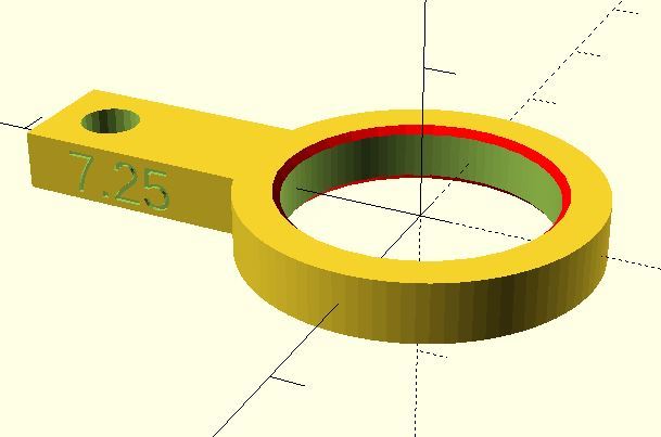 Finger guage for rings