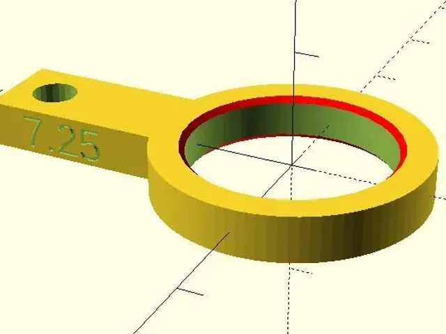 Finger guage for rings