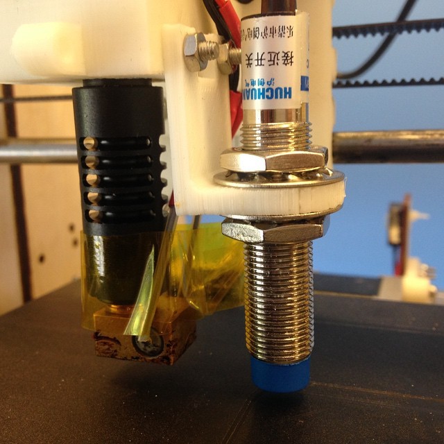 DIY Prusa i3 bed probe induction switch mount