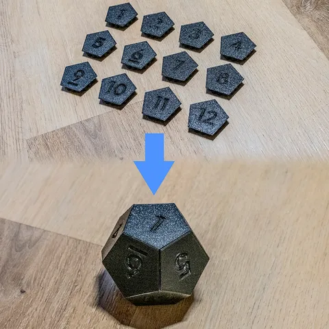 12 Sided Die / Dice (Snap Together)