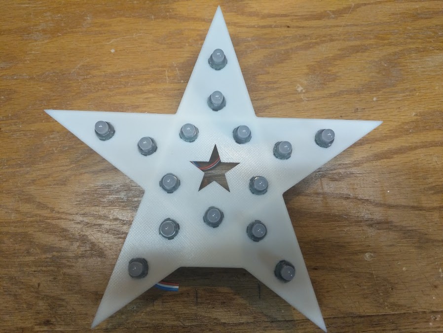 Mini Pixel Tree Star
