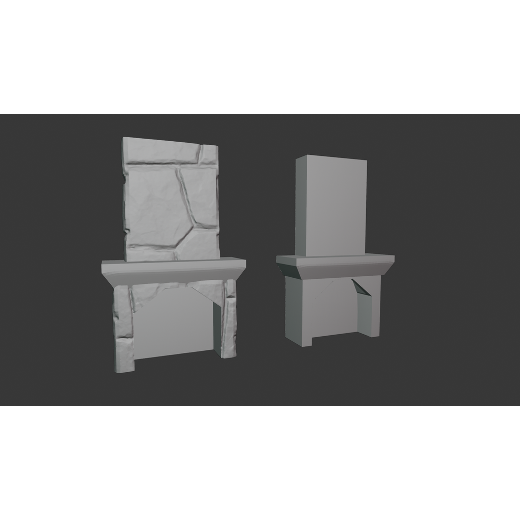 Simple Fireplace Props