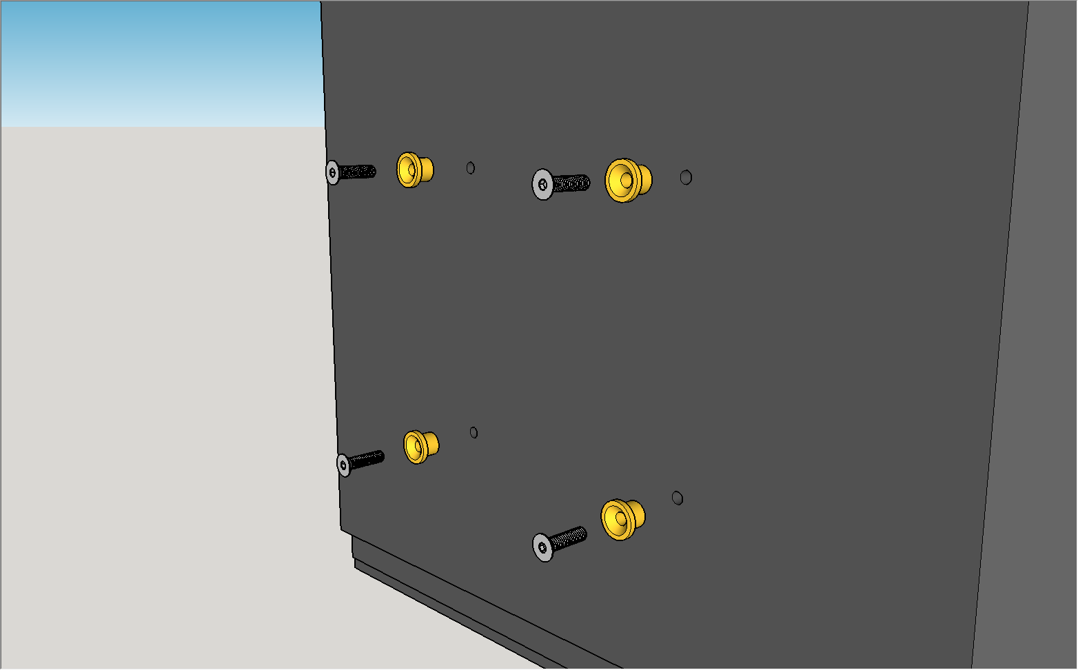 VESA 100 flush wall mount for drywall by MarcElbichon | Download free ...
