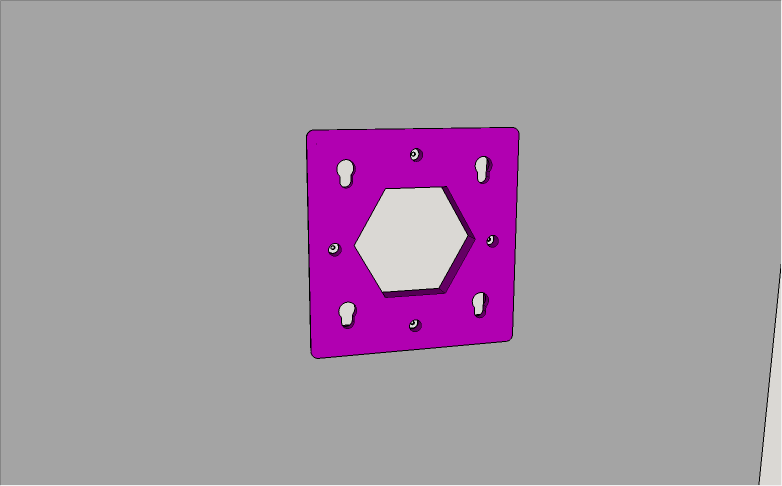 VESA 100 flush wall mount for drywall by MarcElbichon | Download free ...