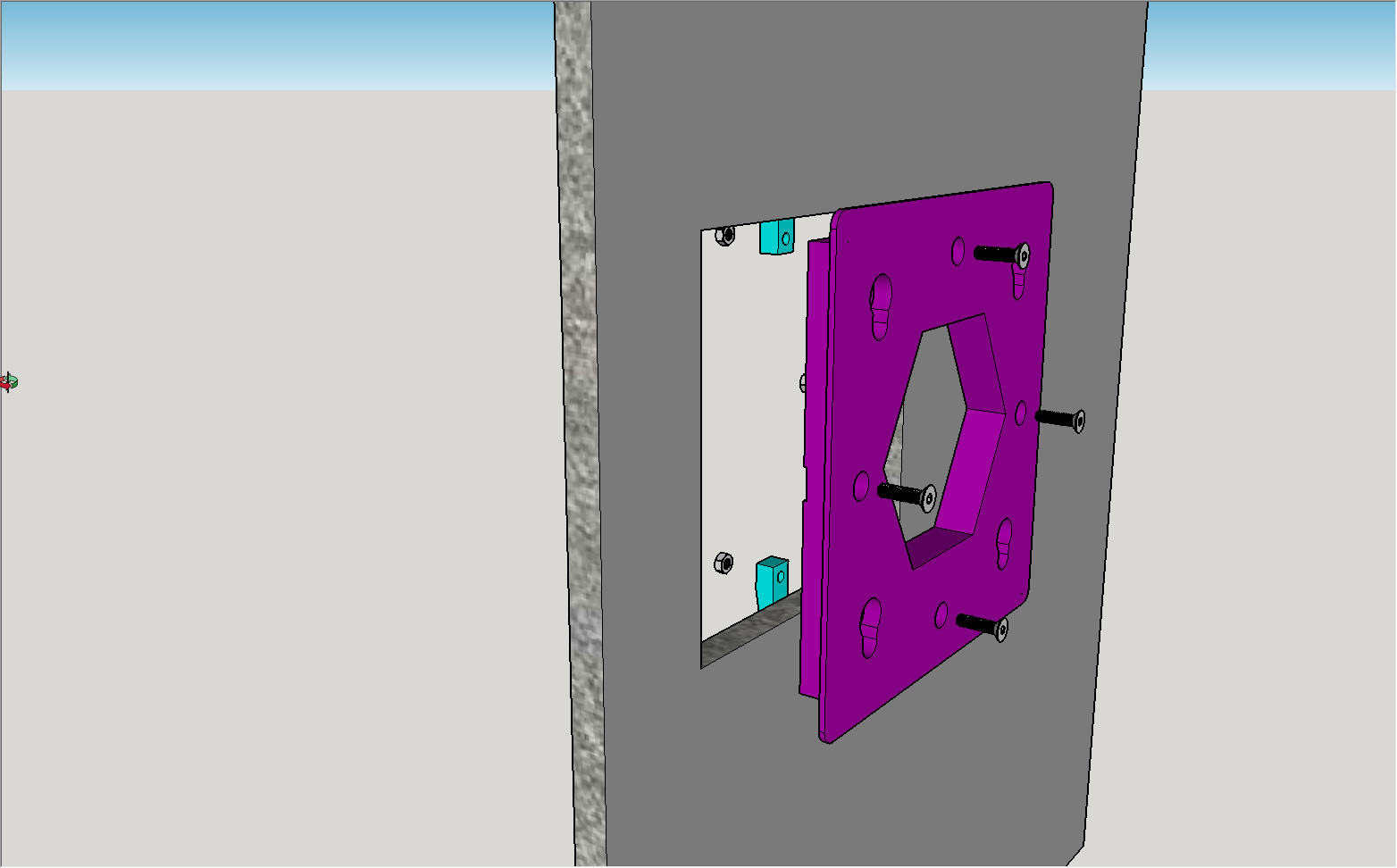 VESA 100 flush wall mount for drywall by MarcElbichon | Download free ...