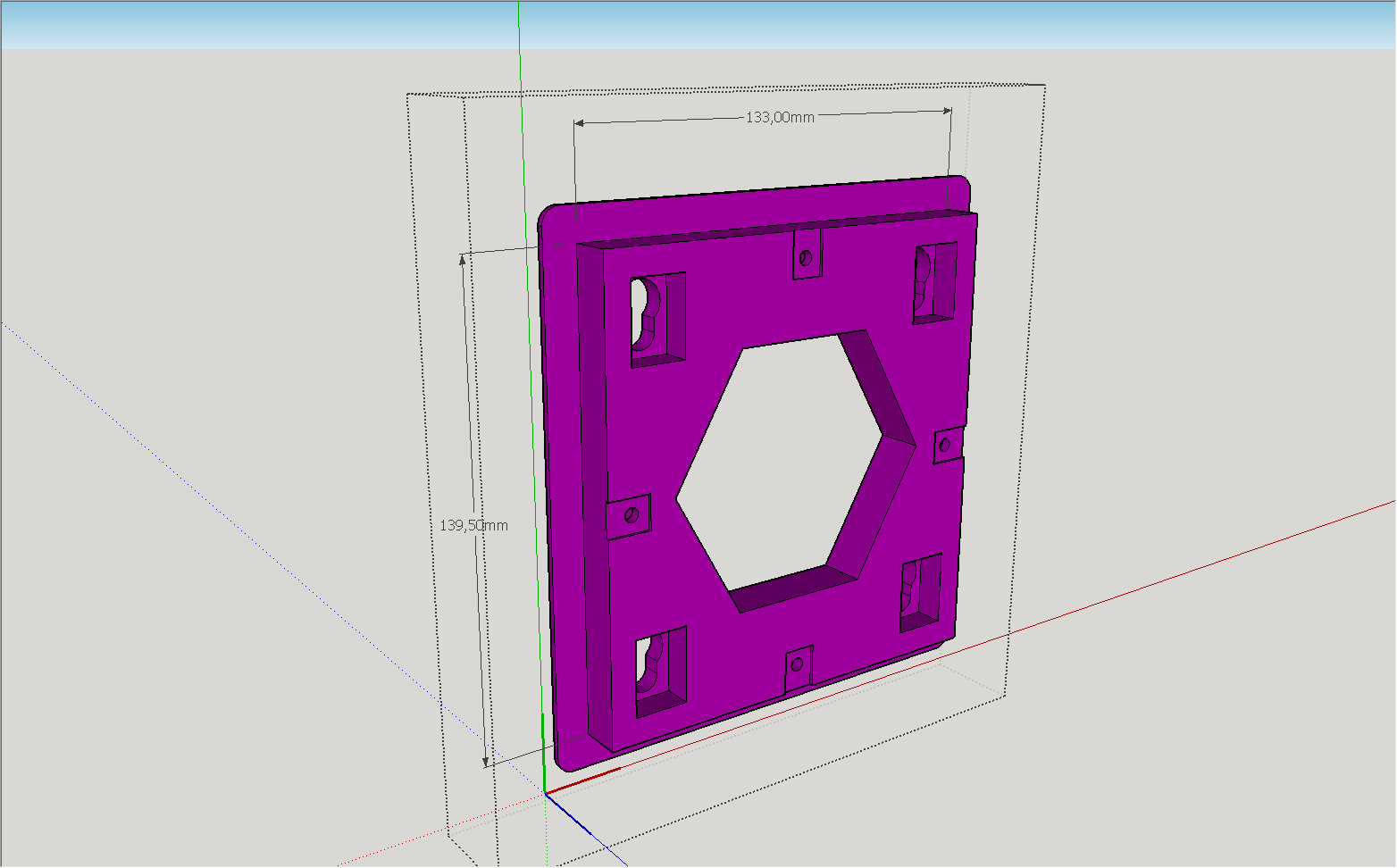 VESA 100 flush wall mount for drywall by MarcElbichon | Download free ...