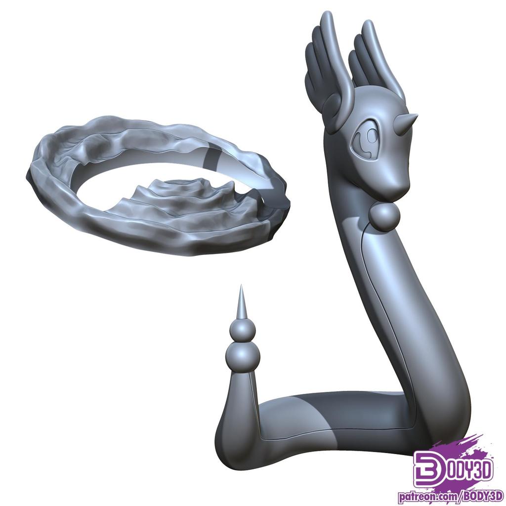 Miniatura 5 do modelo 3D Dragonair