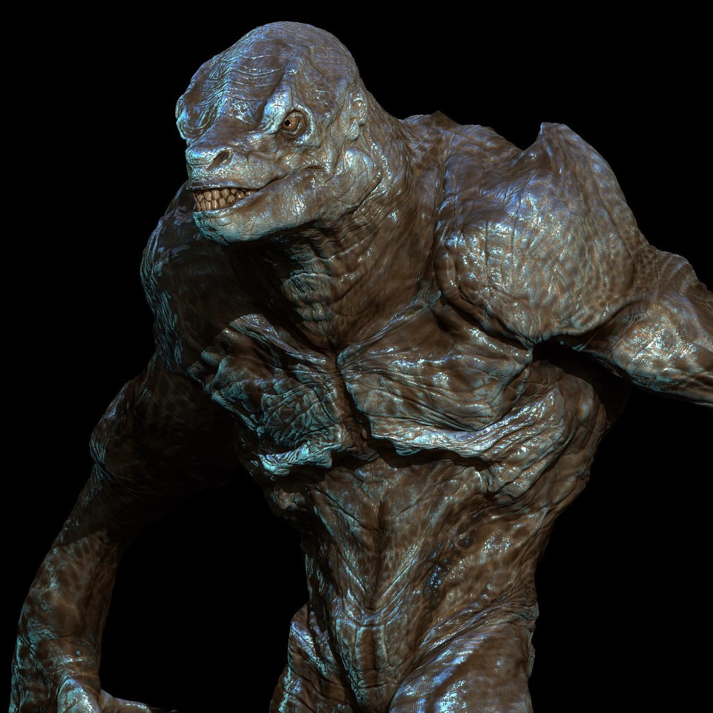 Miniatura 2 do modelo 3D Angry Lizardman