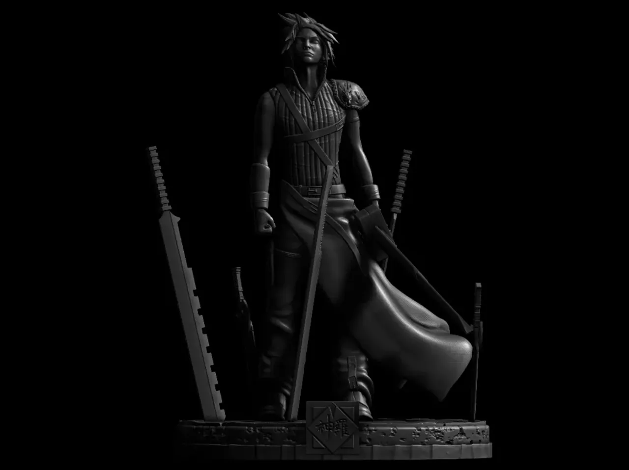 Cloud Strife - FFVII by BODY3D, Download free STL model