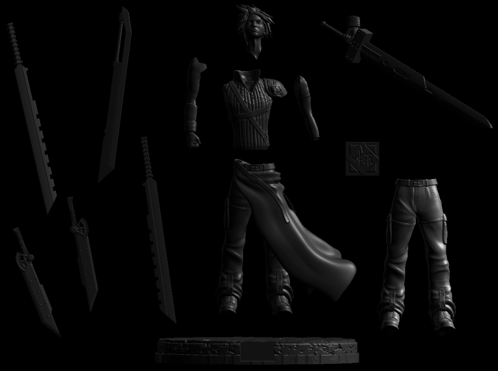 Miniatura 5 do modelo 3D Cloud Strife - FFVII