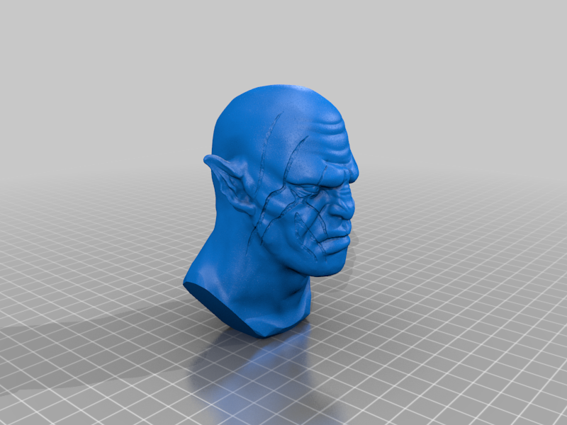 Miniatura 2 do modelo 3D Azog Bust - The Hobbit