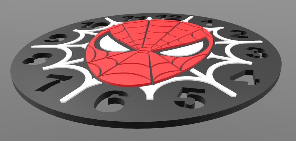Miniatura 4 do modelo 3D Spiderman Clock