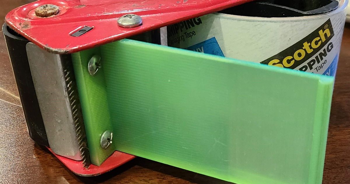 Tape Gun Wipe Down Blade/Shield by F1Turbo Download free STL model