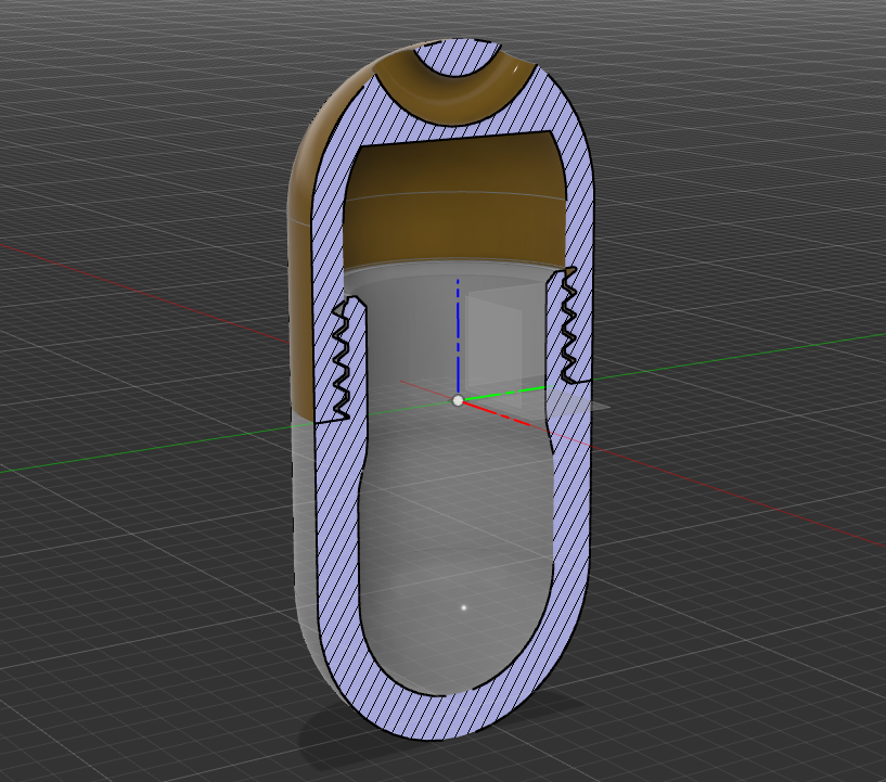 Miniatura 3 do modelo 3D Pill Box Keychain