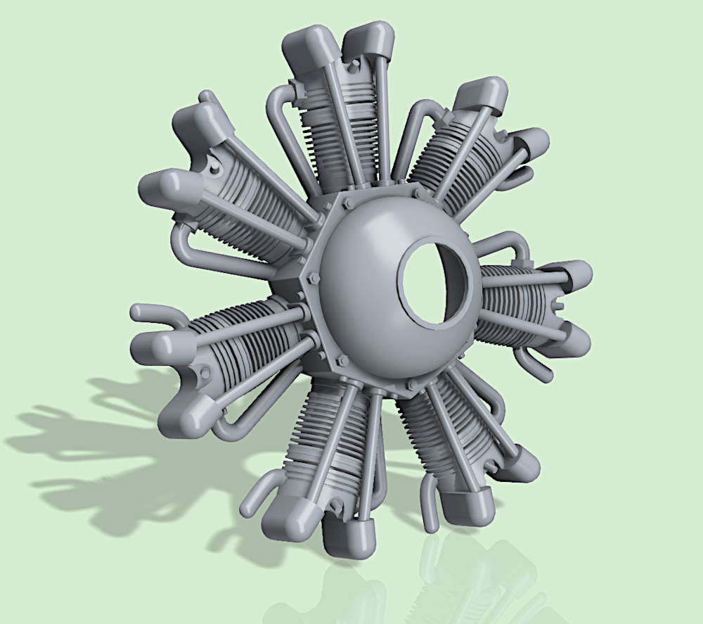 7 Cyl Dummy Radial Engine