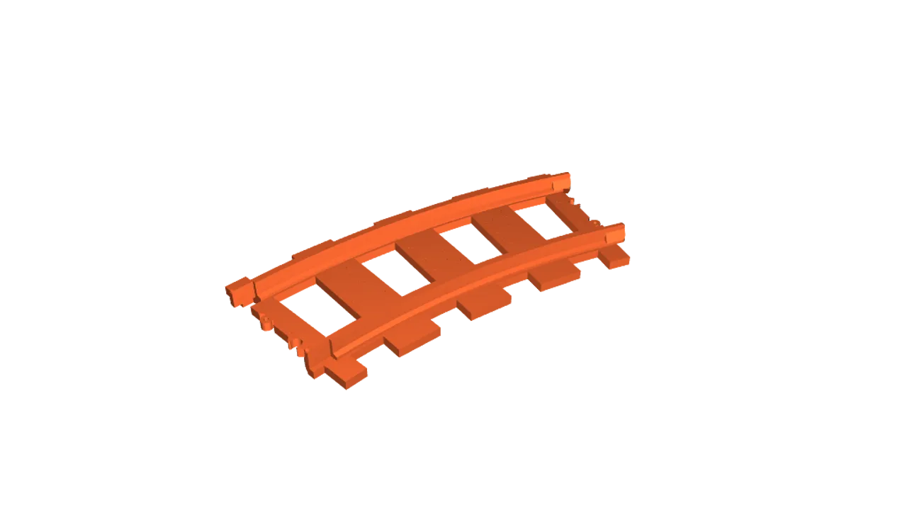 All LEGO® like train track rail in L-Gauge by Bryan, Download free STL  model