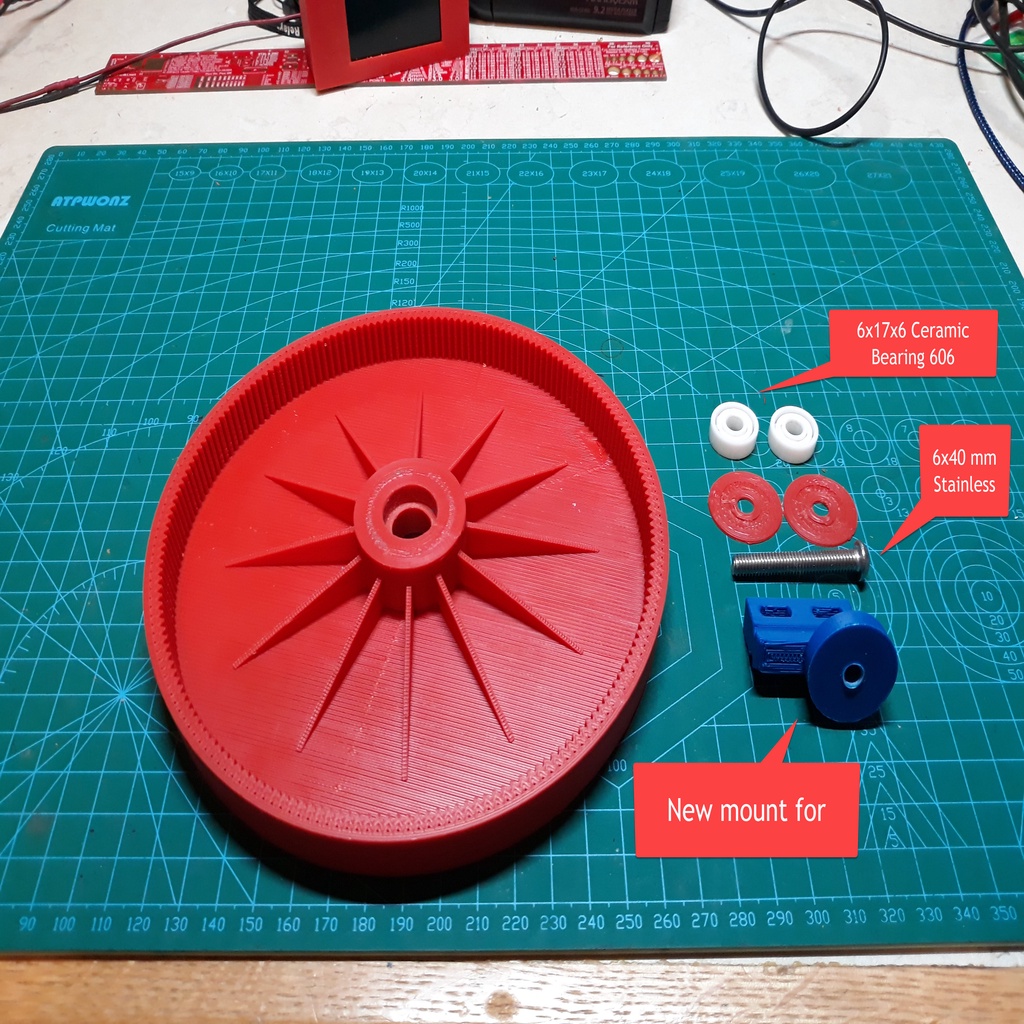 Polaris wheel with ceramic bearings