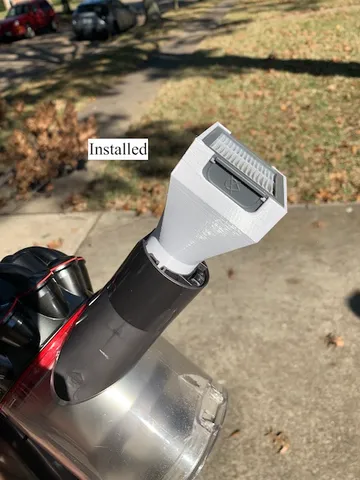 Cleaning adapter = iRobot Roomba filter to Dyson Animal V7, updated with model file