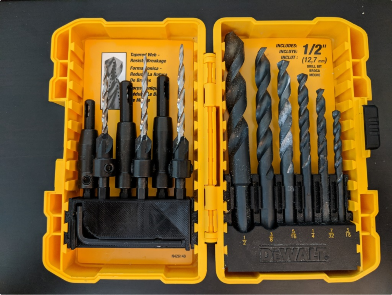Dewalt Case Bit Holder with Hex Key