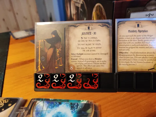 Card stands for Arkham Horror and Marvel Champions LCGs