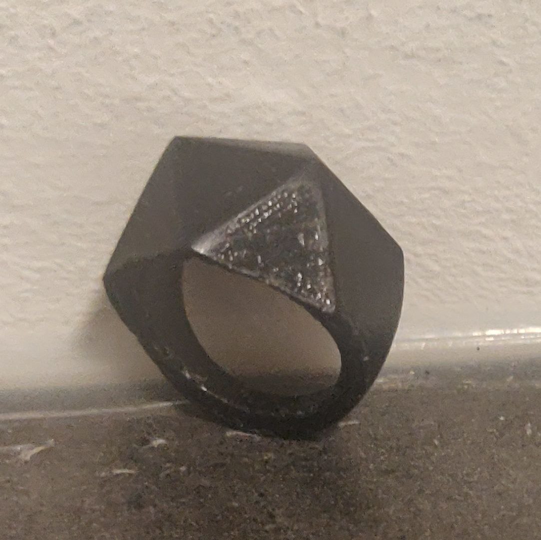 Miniatura 3 do modelo 3D Icosahedron Ring