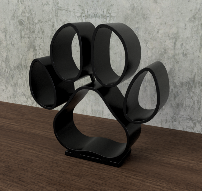 Paw statue