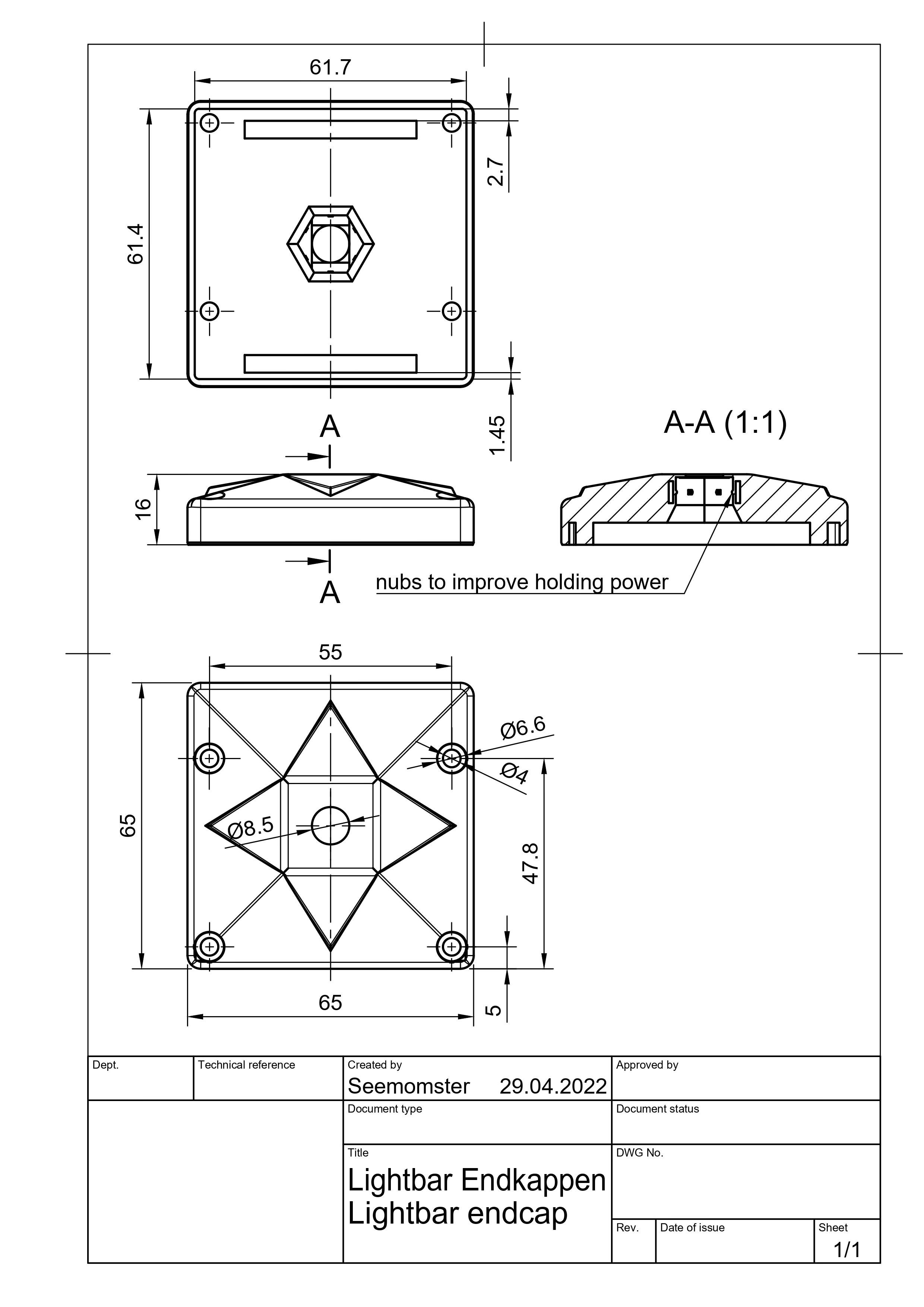 replacement endcap for lightbar — miniatura 3