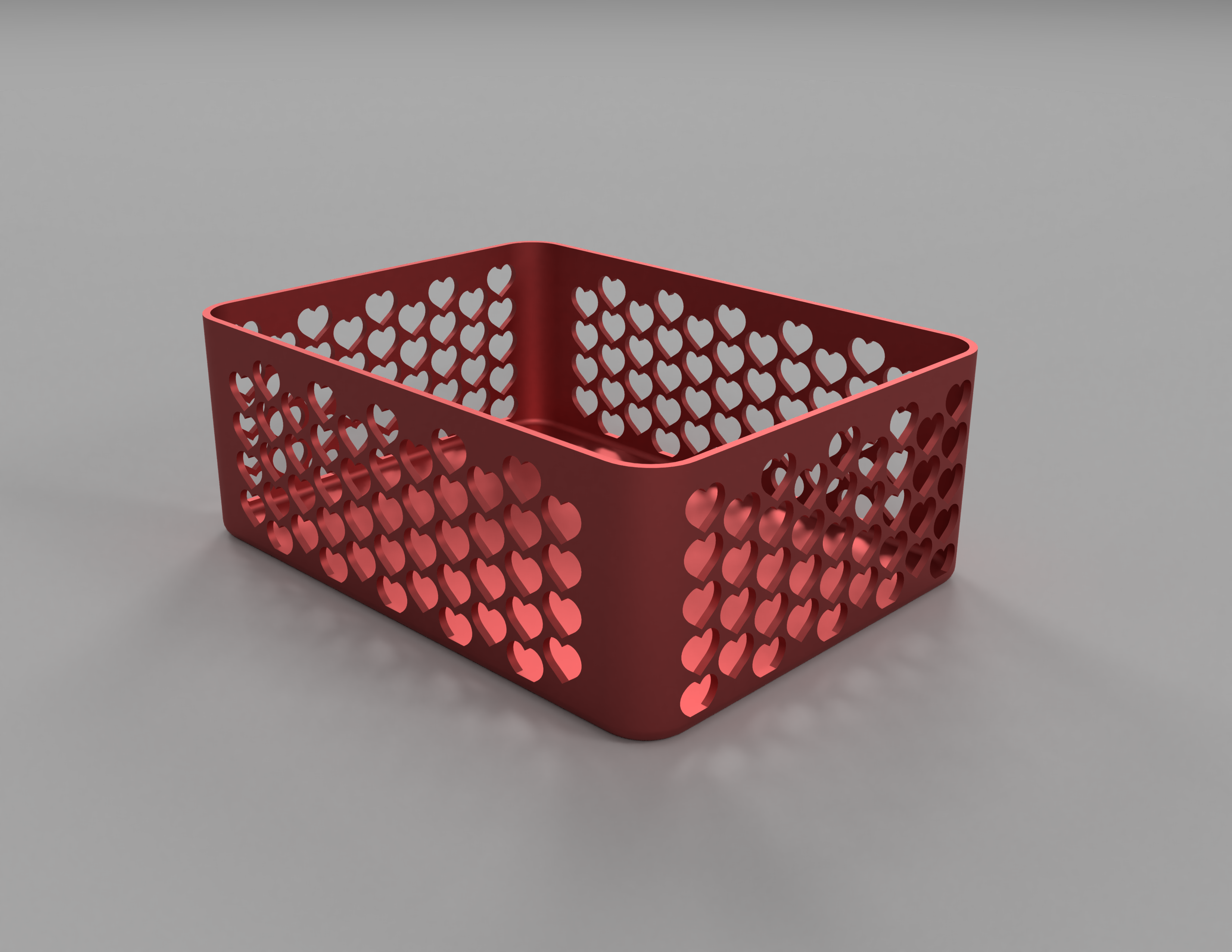 Heart‑Wall Storage Box – 200 × 150 × 75 mm