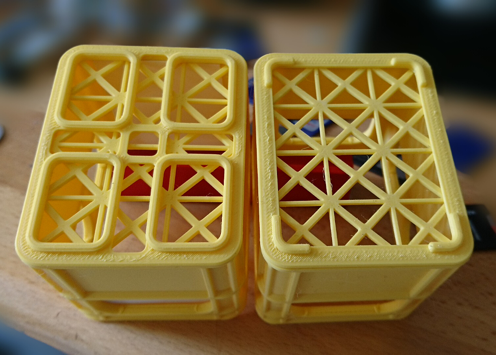 material reduced bottom for stackable beer crate