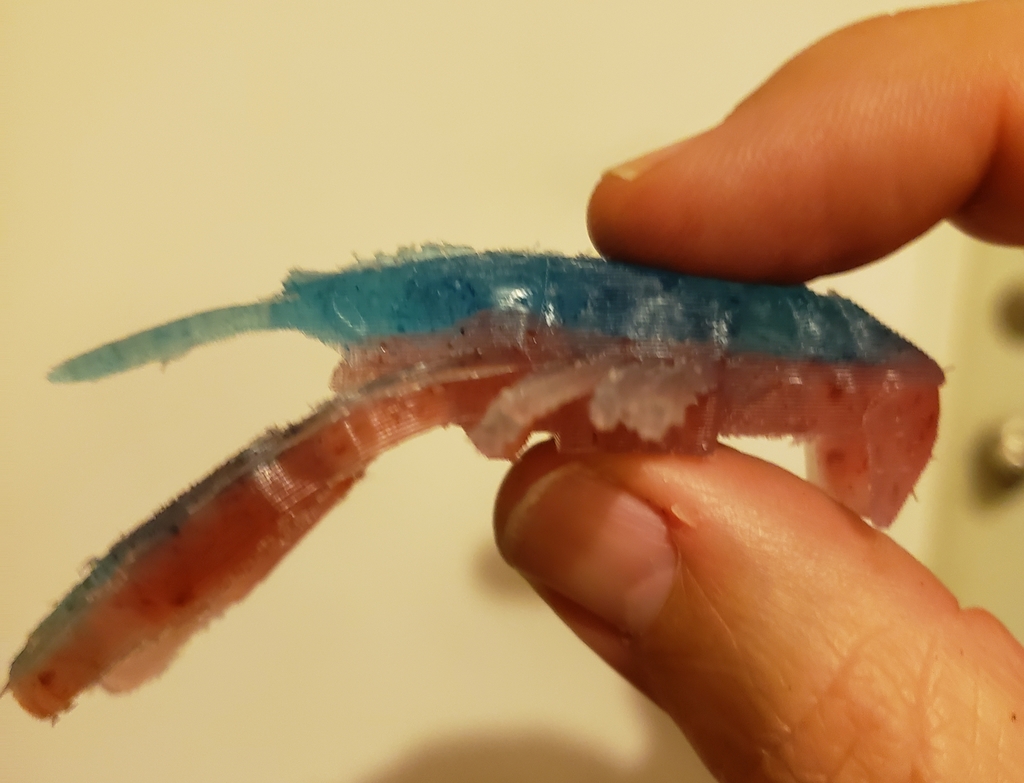 Craw Mold for Silicone Soft Bait by vjf3, Download free STL model