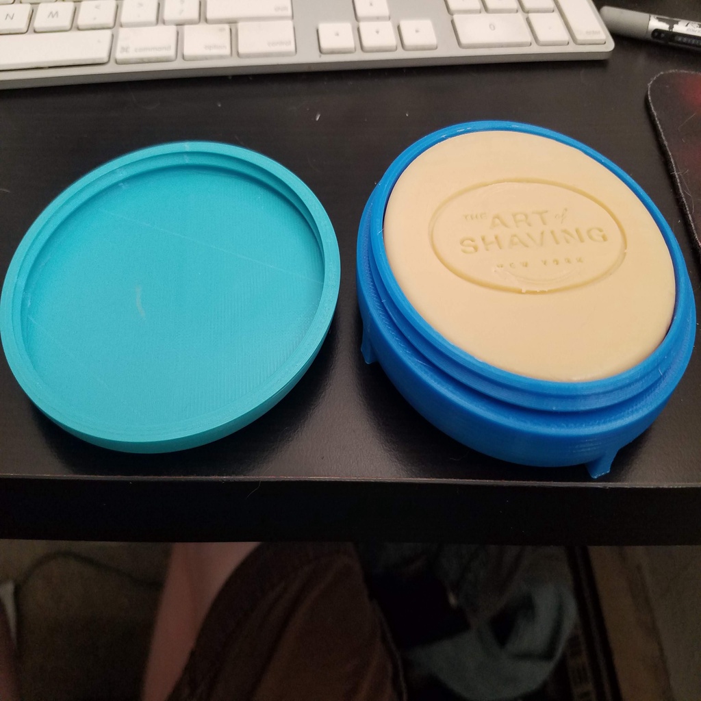 Shave Soap Dish (fits 95g/3.3oz Art of Shaving soap) by JimmerJammer