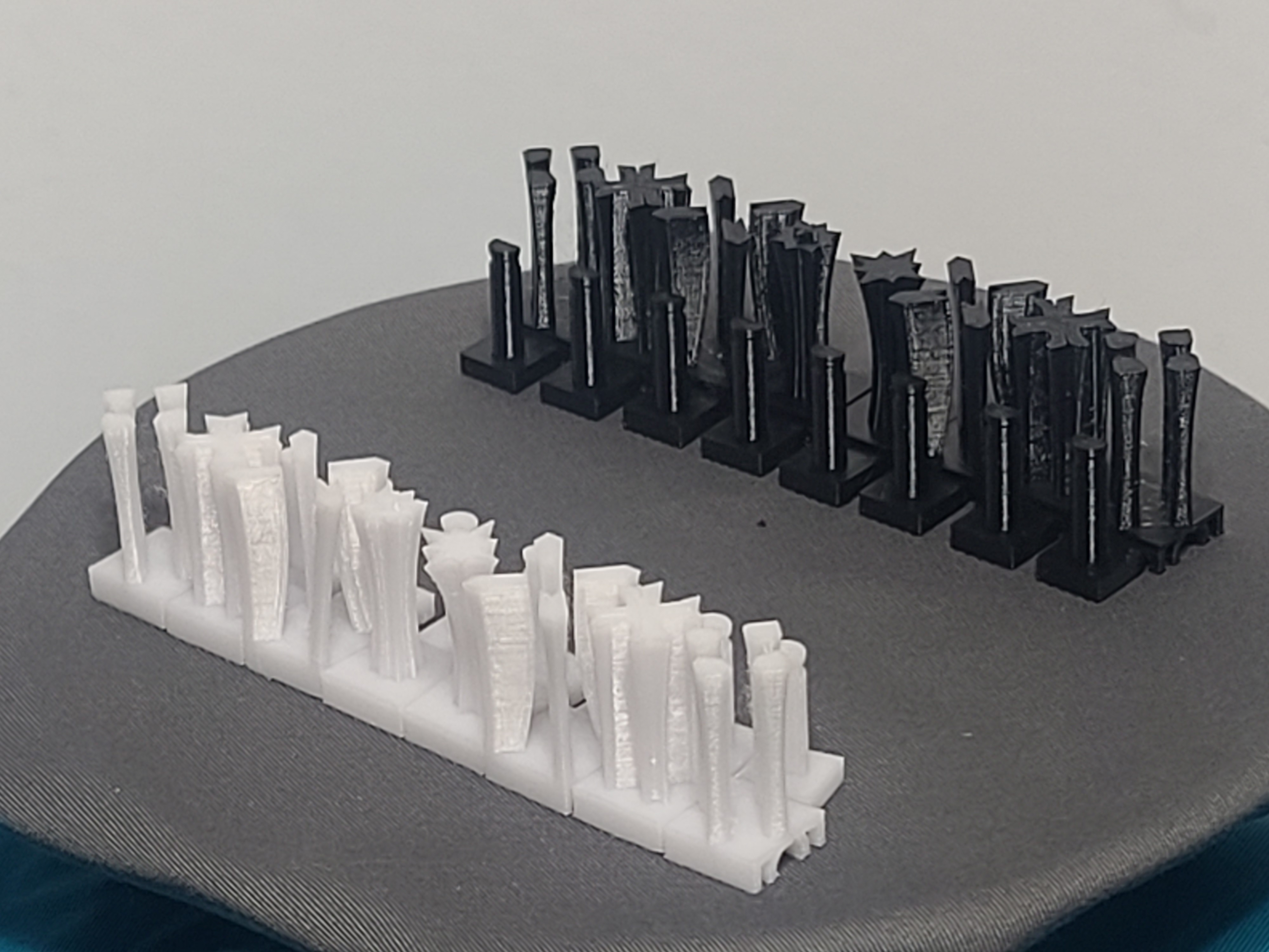 Abstract Nestable Chess Pieces