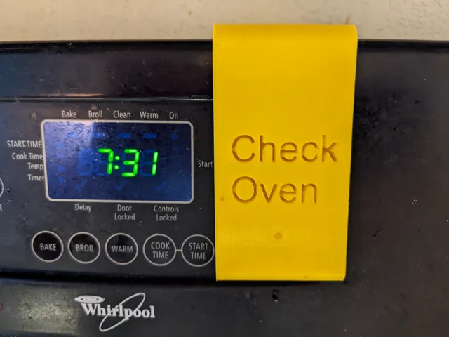 Check Oven Sign