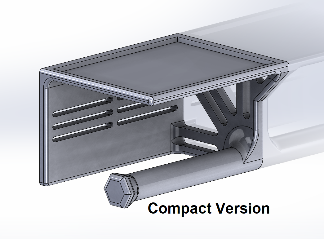 Compact Toilet Paper Holder with Shelf