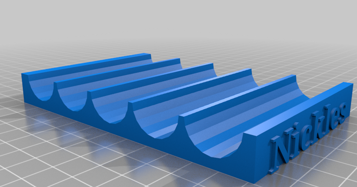 Coin Roll trays by Richard of Earth Download free STL model