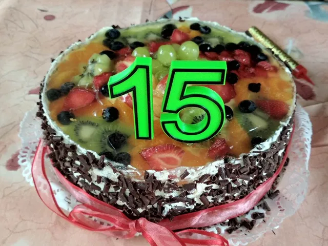 Birthday cake digits