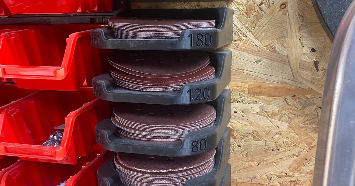 Sandpaper holder 125mm by Jakub Download free STL model