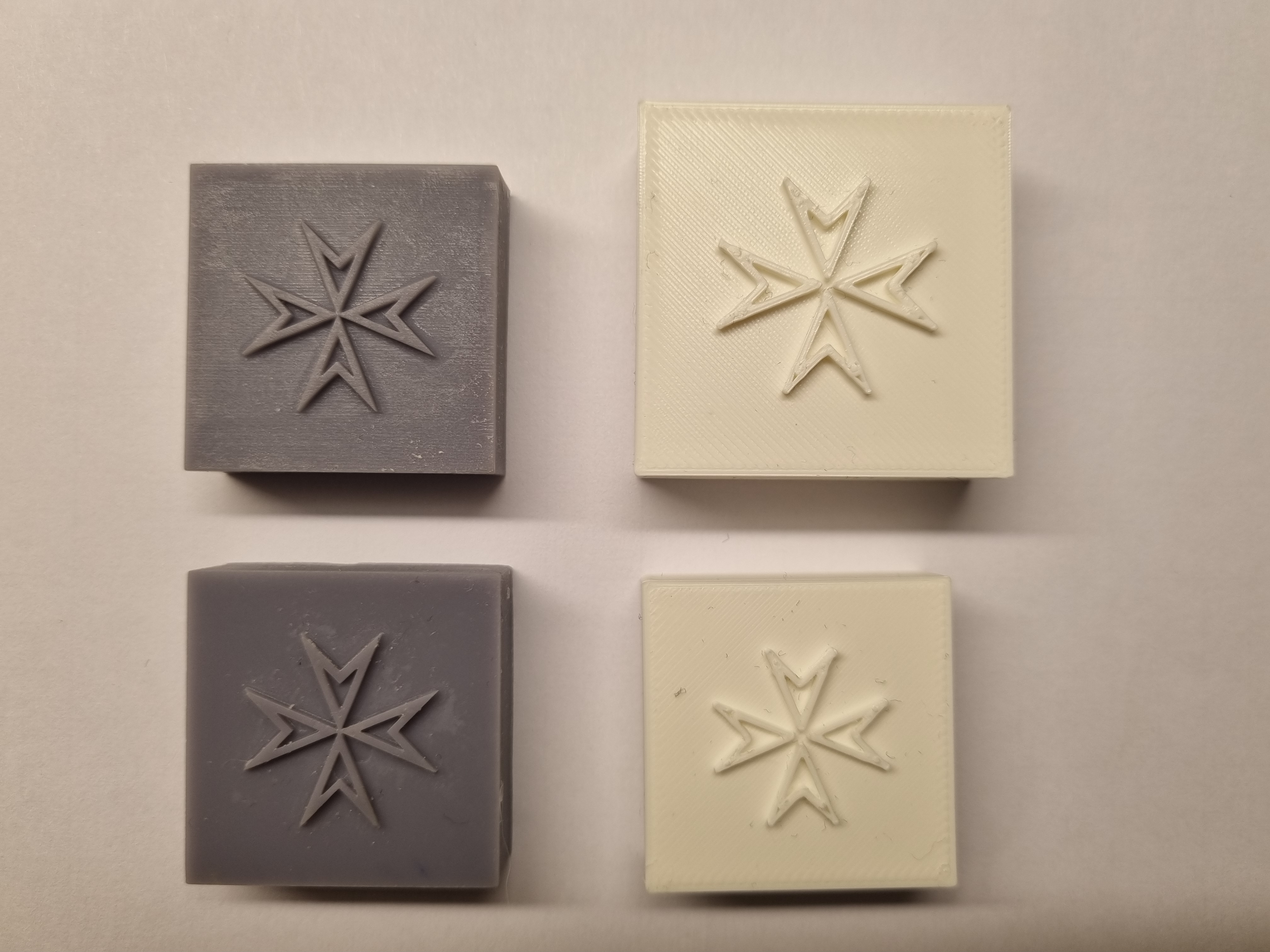 Maltese cross stamp for leather
