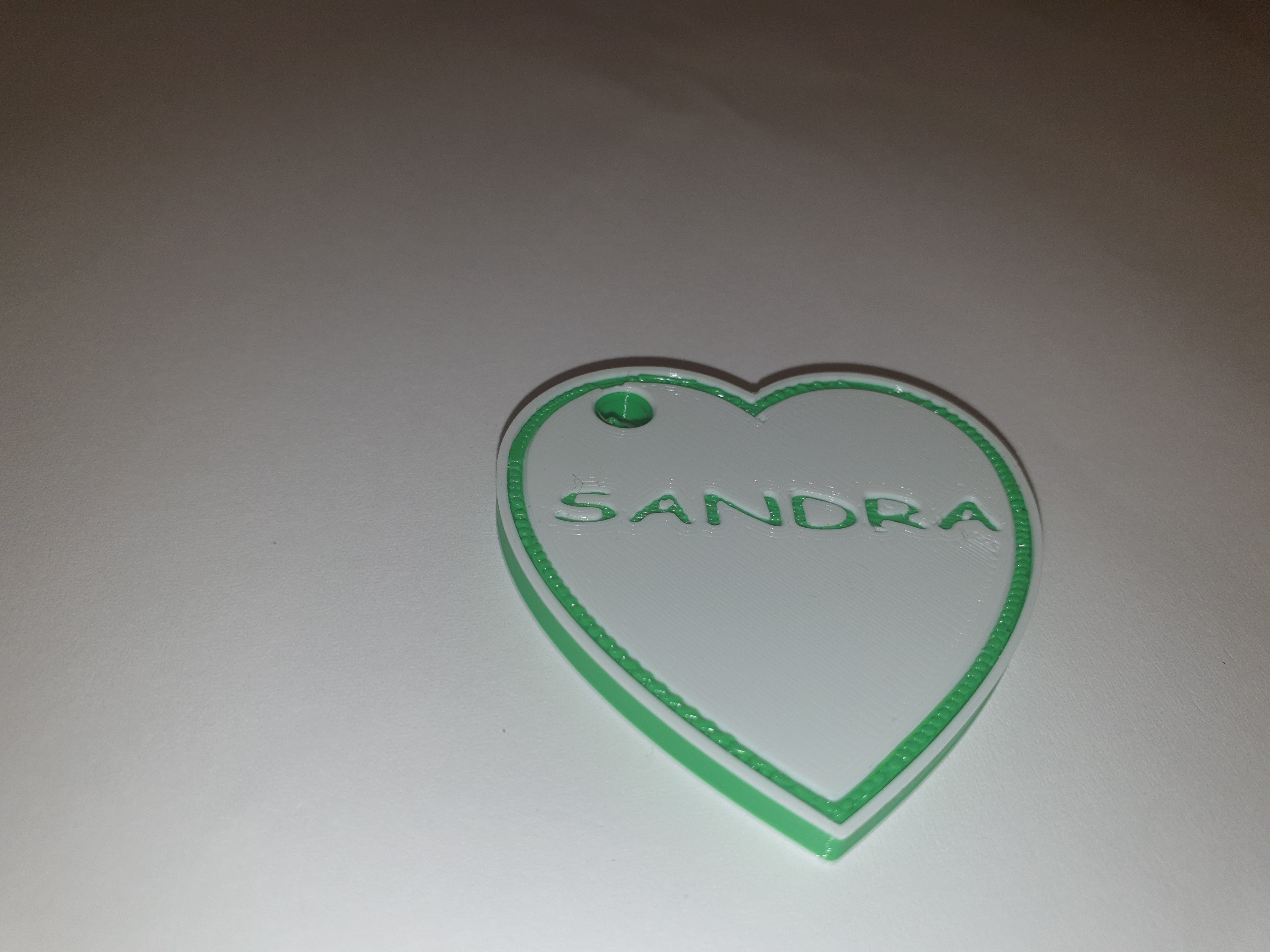 Sandra keychain pendant