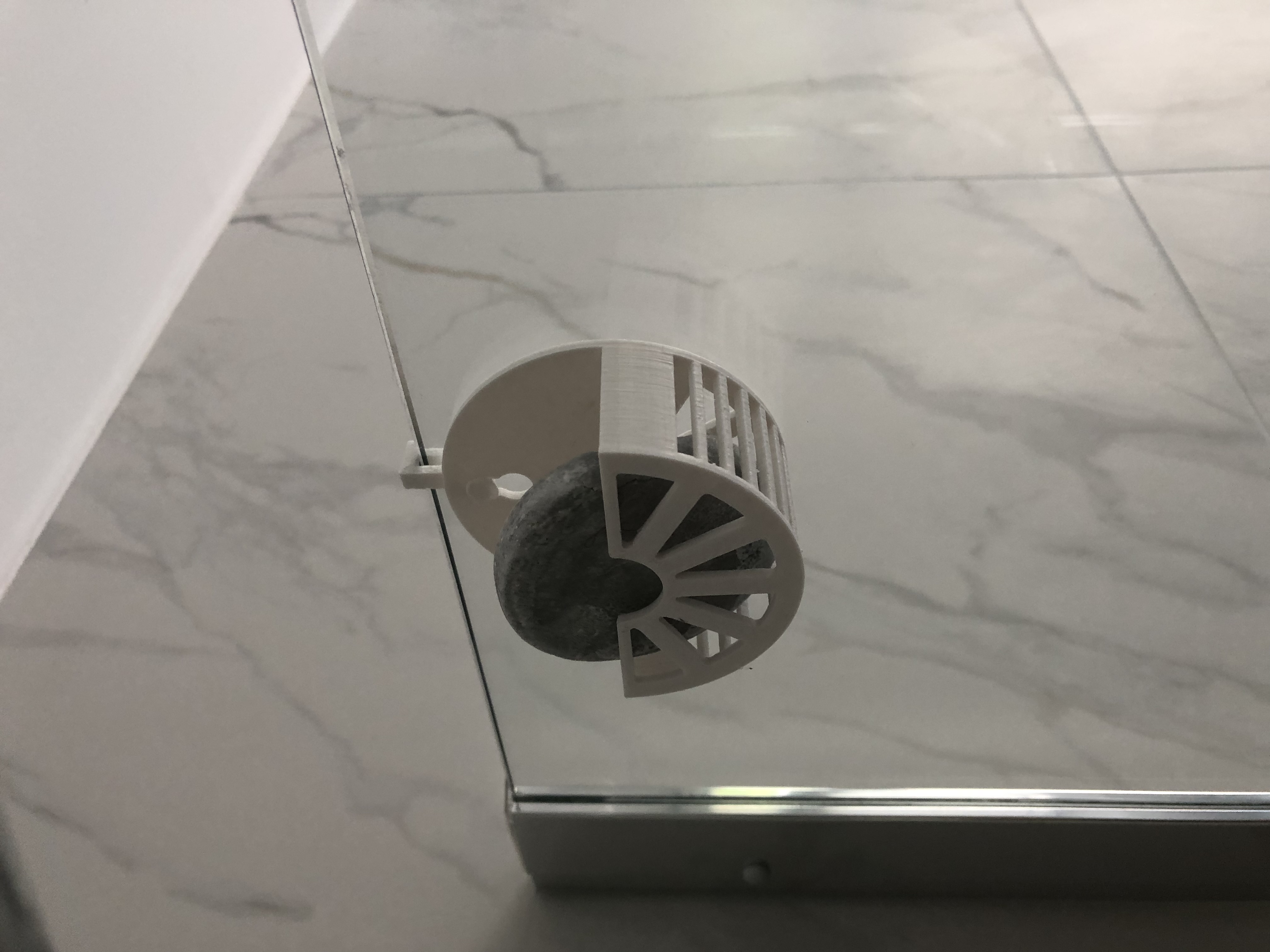 Round Shampoo holder for the shower