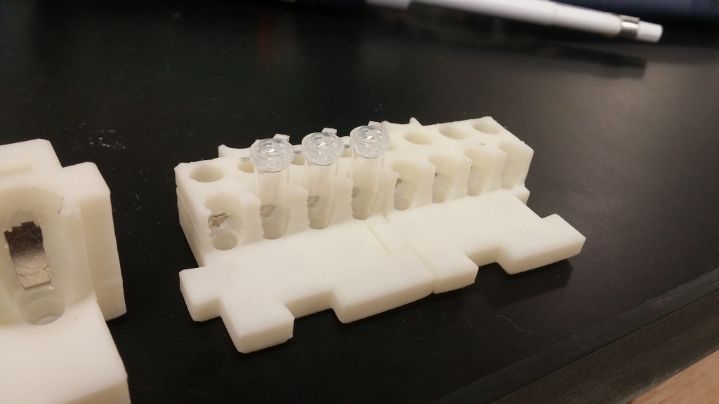 Modular magnetic tube rack by destroyer2012 | Download free STL model ...