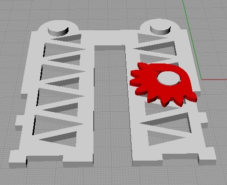 Miniatura 3 do modelo 3D Non-warping complex deck box with spring