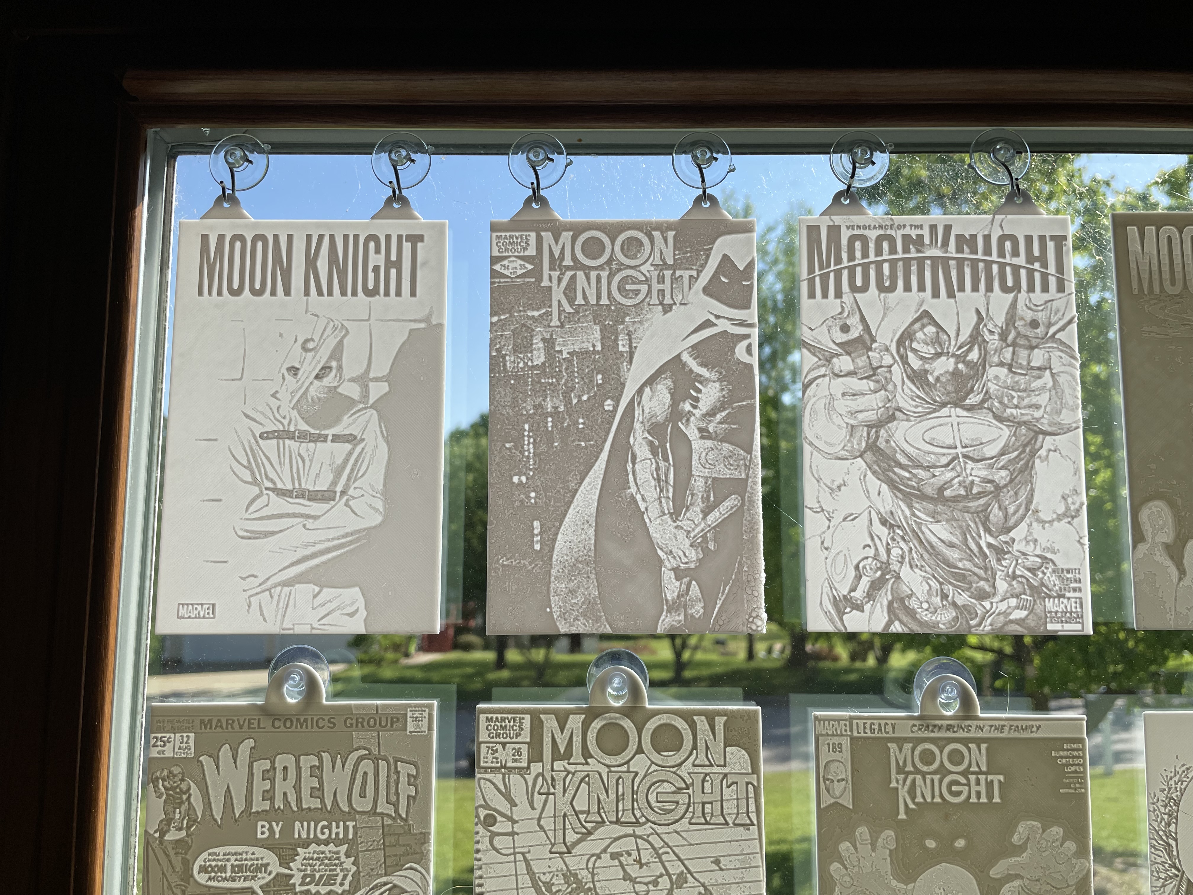 Marvel Moon Knight Comic Cover Lithophanes