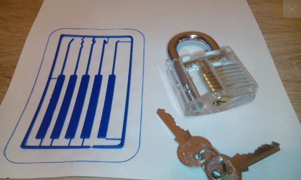 Lock Pick Set Card