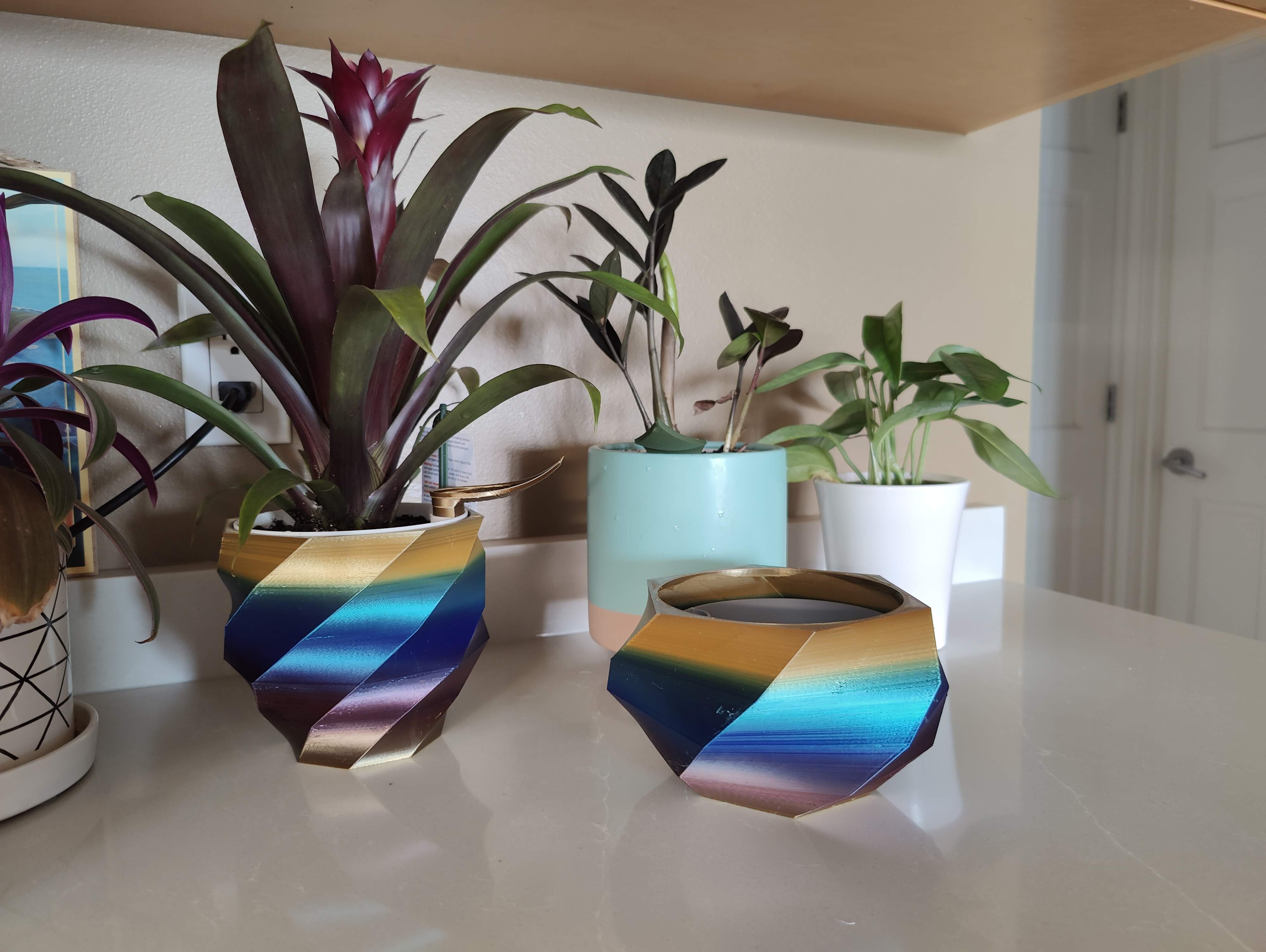 Octogonal Geodesic Planter Pot