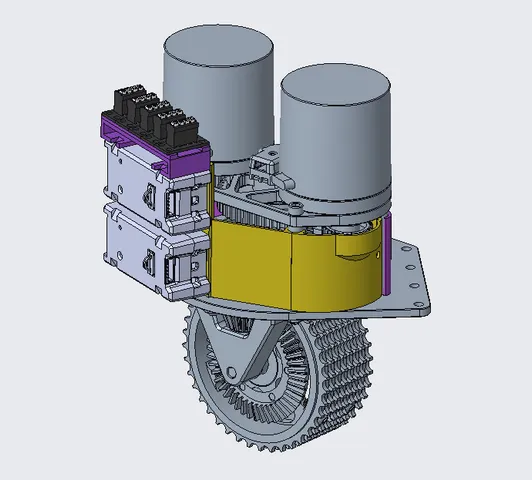 Clamshell shield and Spark MAX holder for SDS MK4 swerve module