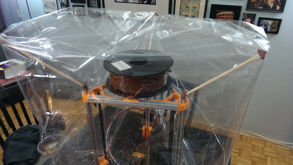 Kossel oven bag heat enclosure tent