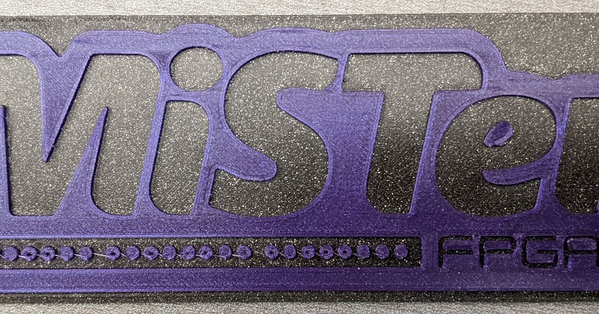 MiSTer FPGA Logo by birdybro Download free STL model